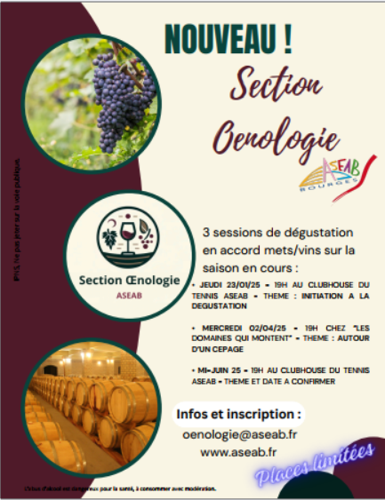 Démarrage de la section OEnologie