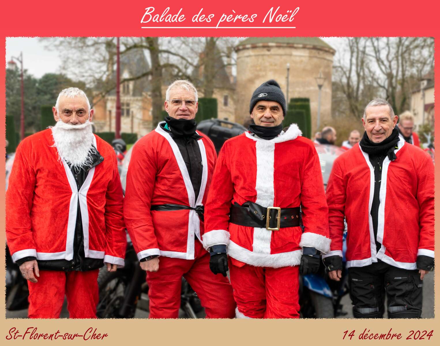 Pères Noël à moto 2024