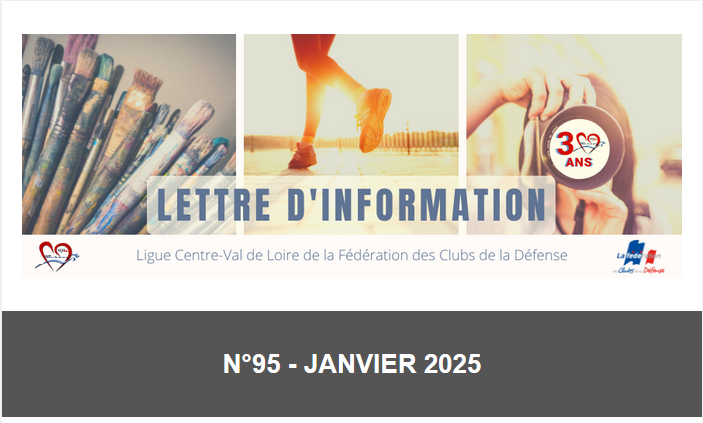 Lettre d'information LCVL FCD - Janvier 2025