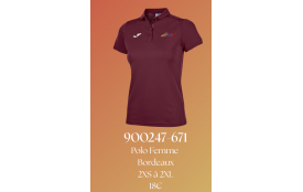 Polo Femme Bordeaux 2XS à 2XL Ref : 900247-671